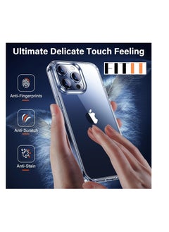 FITIT FITIT CLEAR CASE 6.7" IPHONE 15 Pro Max Case Clear Transparent,Anti-Yellowing,Ultra-Thin,Shockproof [Military-Grade Drop Protection] Anti-Scratch Hard Back Cover-Crystal Clear  - Image 3