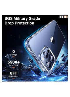FITIT FITIT CLEAR CASE 6.7" IPHONE 15 Pro Max Case Clear Transparent,Anti-Yellowing,Ultra-Thin,Shockproof [Military-Grade Drop Protection] Anti-Scratch Hard Back Cover-Crystal Clear  - Image 2