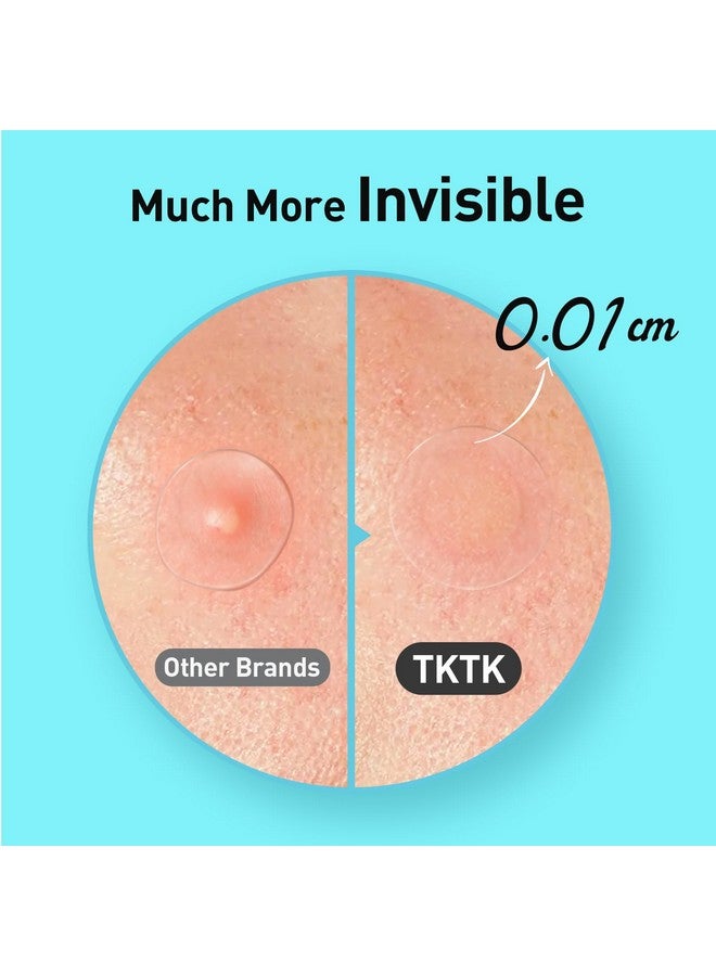 تي كيه تي كيه لصقات حب الشباب من تي كي تي كي، لصقات حب الشباب غير المرئية للوجه بسمك 12 مم مع حمض الساليسيليك، حافة خارجية رقيقة للغاية 0.01 سم، لصقة هيدروكولويد للبثور والرؤوس البيضاء وبقع حب الشباب الكيسية، 48 لصقة - Image 2