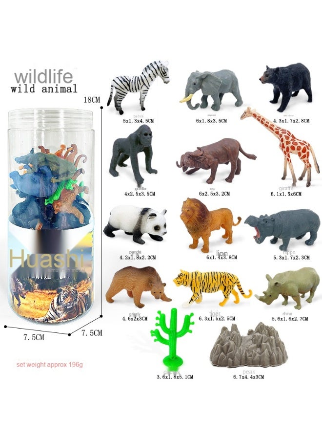 NIBEMINENT Free Shipping - 2-3 Inch Solid Plastic Mini Dinosaur Realistic Wild Animal Model Figurine Toy