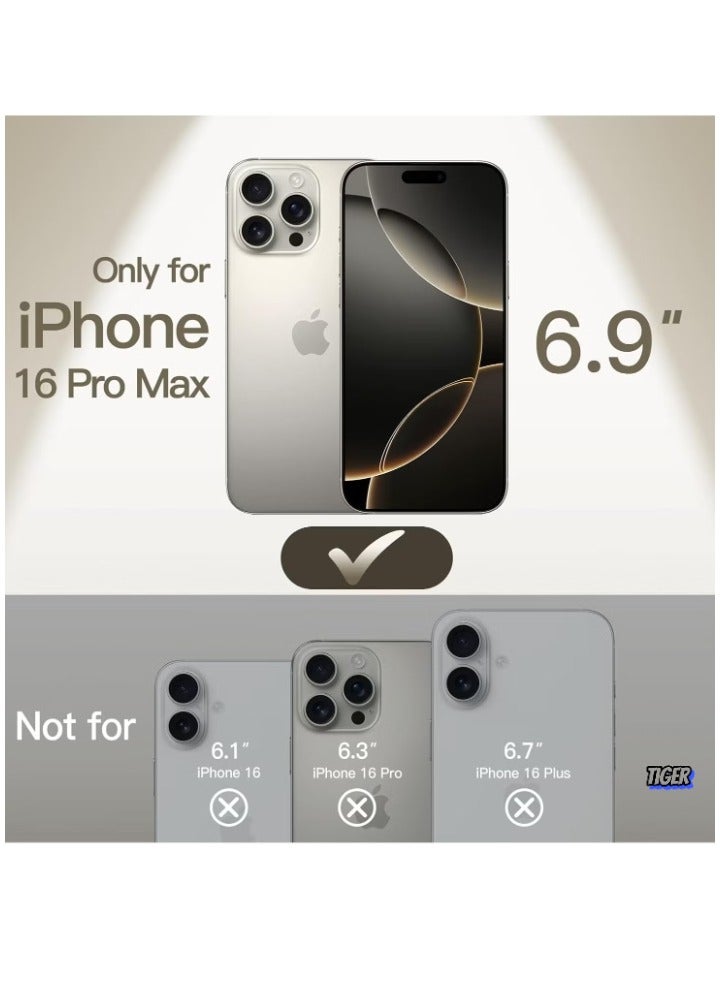 TIGER Ultra-Slim 0.35mm Case for iPhone 16 Pro Max (6.9 Inch) – Lightweight Matte Finish, Full Camera Lens Protection, Minimalist Hard Cover – Slim, Durable, Anti-Scratch, and Perfect Fit - Image 2
