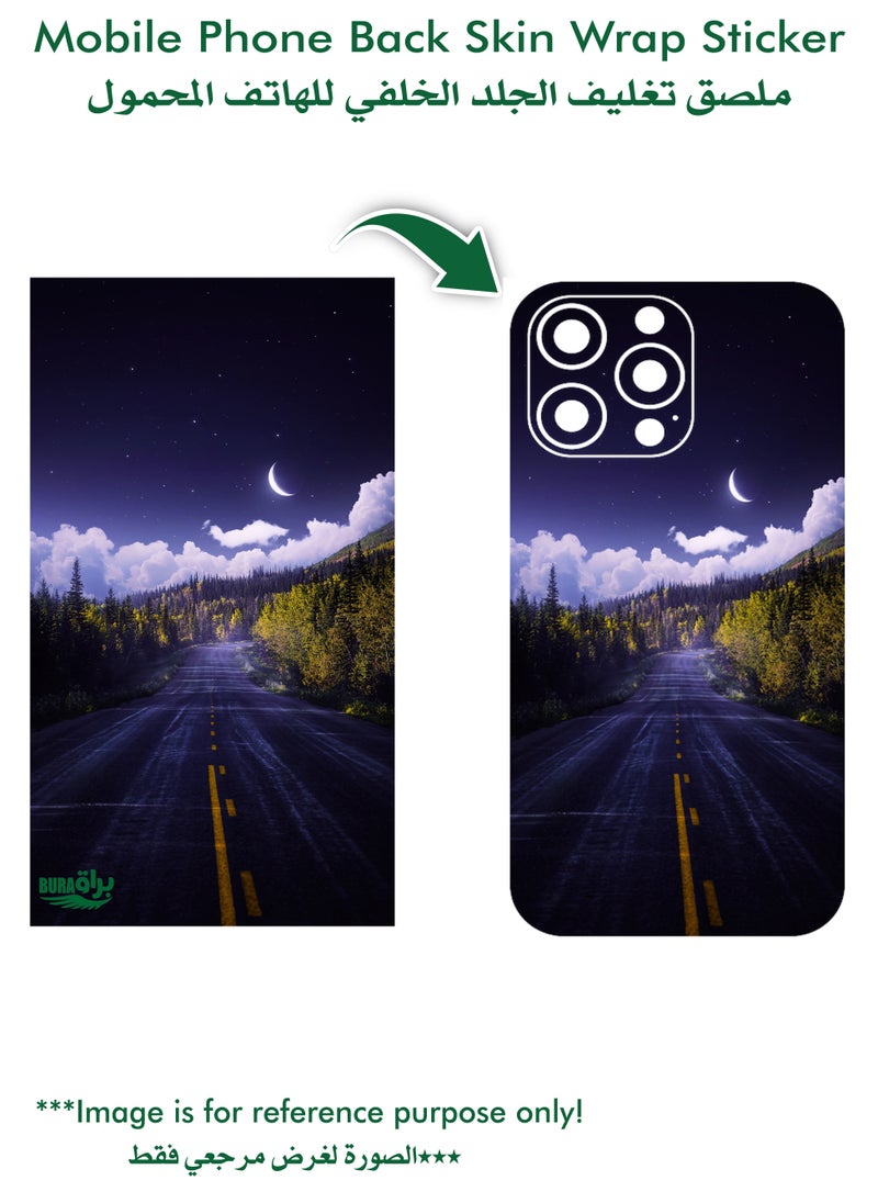 BURAQ - Xiaomi Redmi Note 9 Pro 5G Mobile Phone Back Skin Wrap Sticker - ( Not A Case Cover ) - Image 1