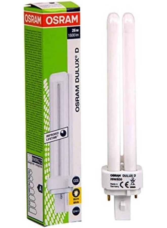 OSRAM Osram Compact Home Decorative Durable Fluorescent Lamp, 26-w, 2 Pin, Pack Of 5- Warm White - Image 2