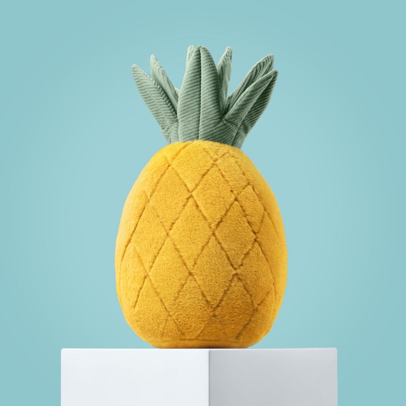 Phantoscope Fruit Shaped Pillows Series Pineapple Shaped Throw Pillow, Fun Home Decor of Fruit Themed Shaped Cushions, Decorative Shaped Pillow for Couch Bed and Chair, Yellow,9.5 x11.5 Inches - Image 1