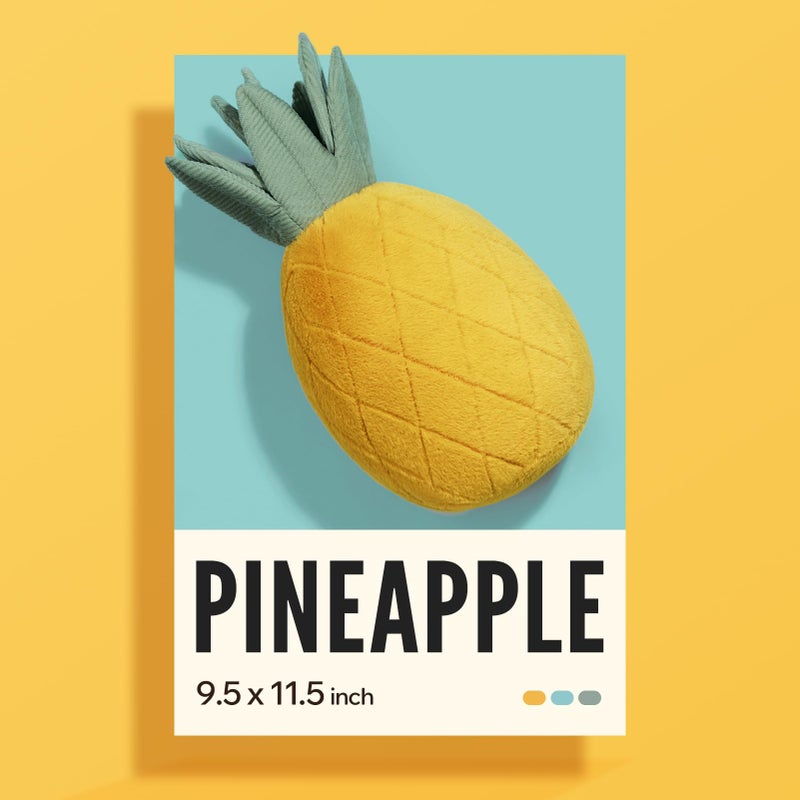 Phantoscope Fruit Shaped Pillows Series Pineapple Shaped Throw Pillow, Fun Home Decor of Fruit Themed Shaped Cushions, Decorative Shaped Pillow for Couch Bed and Chair, Yellow,9.5 x11.5 Inches - Image 5
