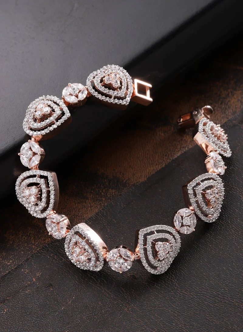 Priyaasi Rose Handcrafted Link Bracelet
