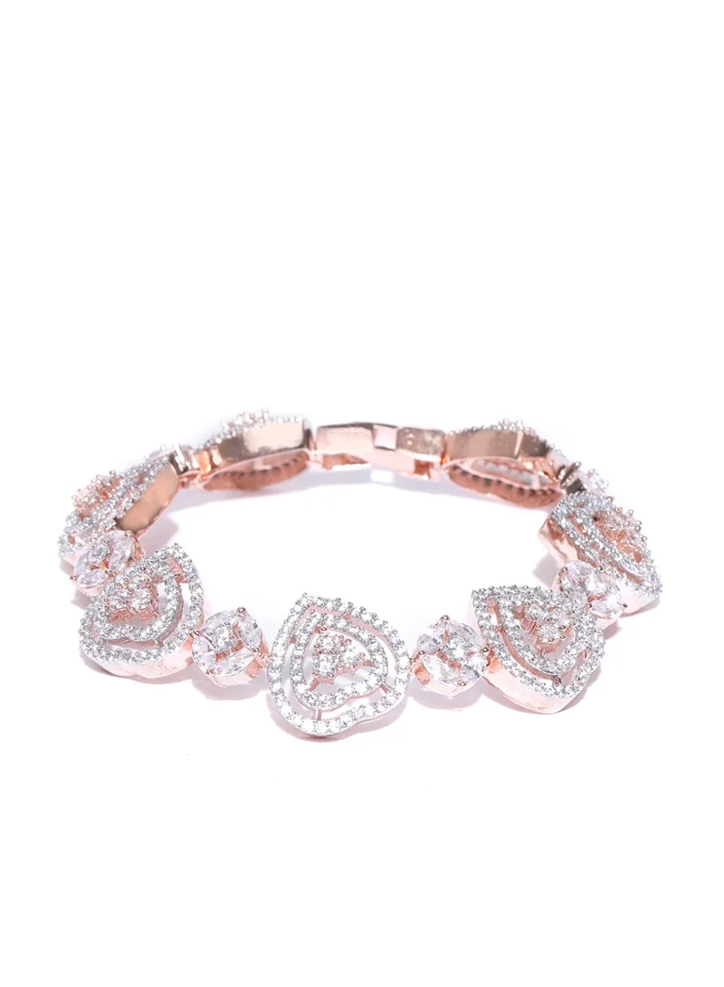Priyaasi Rose Handcrafted Link Bracelet
