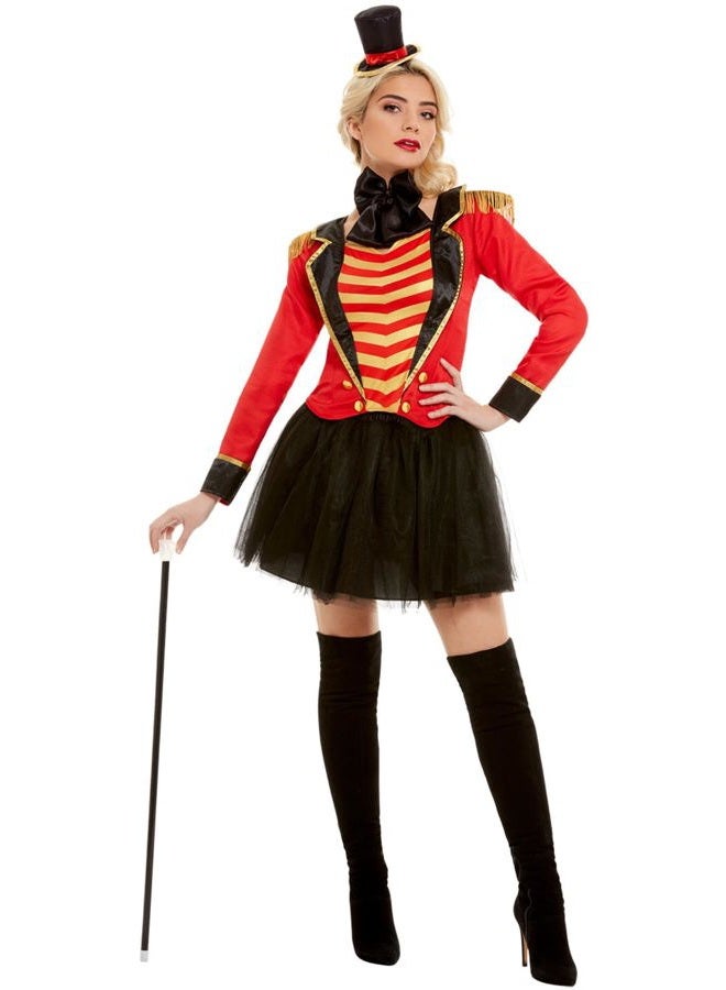 Smiffys Deluxe Ringmaster Lady Costume, Multi-Colour, 51049S - Image 1