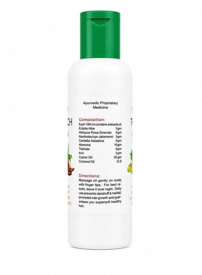 SWACCH Ayurvedic Hair Oil 100ml | Hair Fall Control & Scalp Nourishment | With Bhringraj, Amla, Hibiscus, Jatamansi, Aloe Vera, Brahmi, Baheda, Harada | Herbal hair Growth Oil for Strong, Thick & Healthy Hair | For Men & Women - Image 3