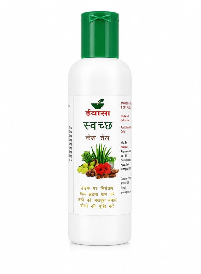 SWACCH Ayurvedic Hair Oil 100ml | Hair Fall Control & Scalp Nourishment | With Bhringraj, Amla, Hibiscus, Jatamansi, Aloe Vera, Brahmi, Baheda, Harada | Herbal hair Growth Oil for Strong, Thick & Healthy Hair | For Men & Women - Image 2