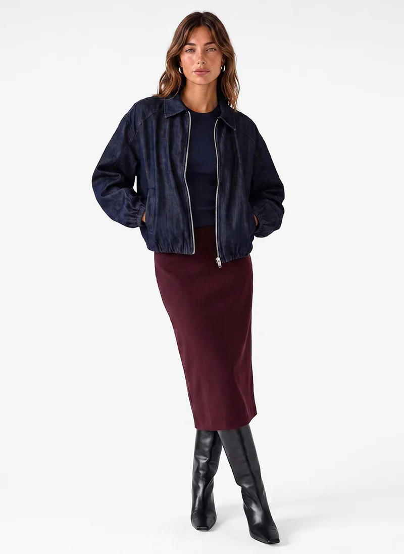 كوتون Midi Pencil Skirt