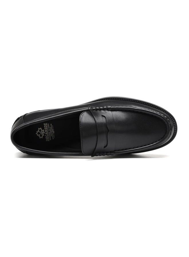 DECARSDZ Men's Penny Loafers Shoes, Black, 10 - Image 5