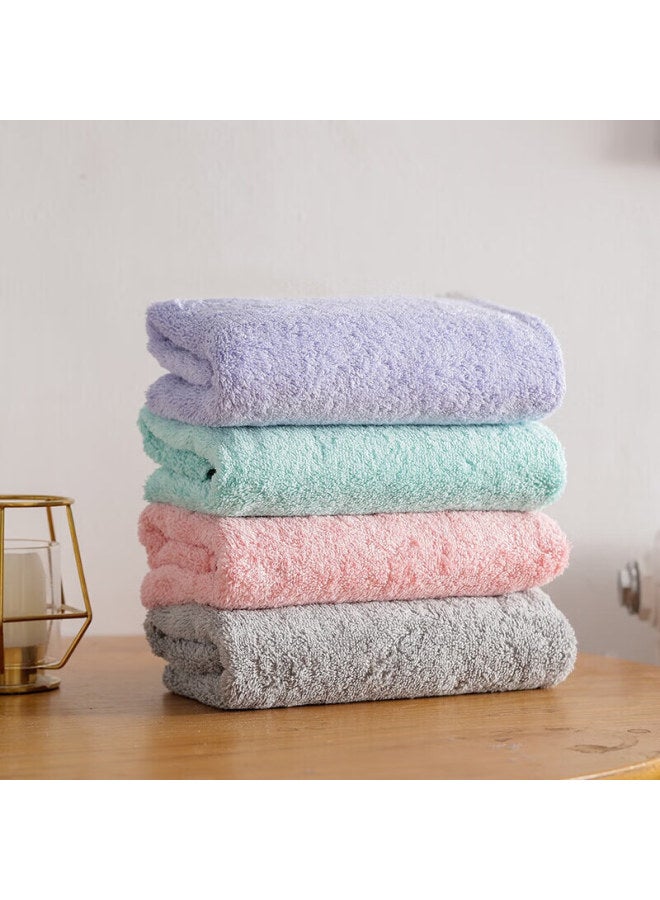 Uchino Cotton Soft Cloud Bath Towel Towel Set Soft Absorbent Pure Cotton Uni Home Bath Towel Pink + Laundry Bag - Image 1