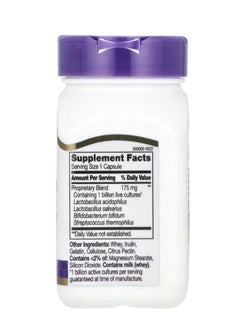 21st CENTURY Lactobacillus Acidophilus Probiotic Blend 100 Capsules  - Image 2