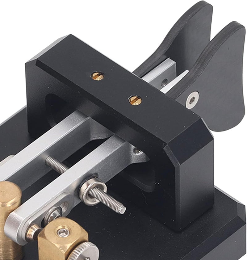 Double Paddle Morse Code Key, Portable Morse Code Double Paddle Auto Electric Key CW Morse Practice Key for Training (Black) - Image 3