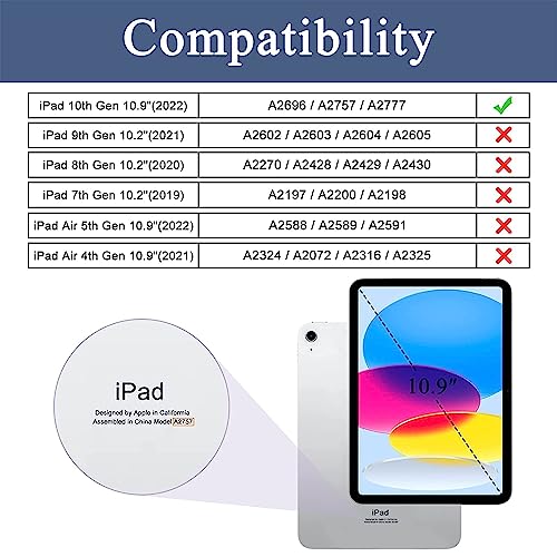 MOCA Case for New iPad (A16) 11th Generation 11 Inch 2025 10th Generation Case 2022, iPad 10.9 with Soft TPU Auto Wake & Sleep - Image 2