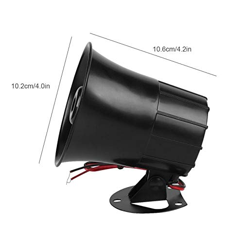 Tokatuker Wired Alarm Siren Horn 15W DC 6 to 12V Security Siren with Bracket for Home Security Alarm System - Image 2