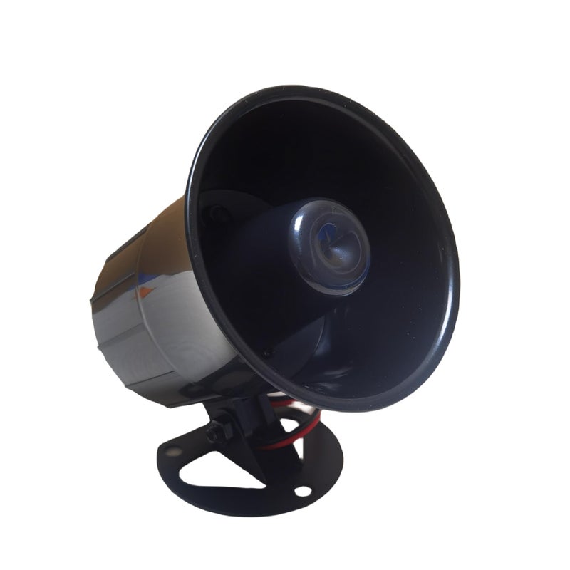 Tokatuker Wired Alarm Siren Horn 15W DC 6 to 12V Security Siren with Bracket for Home Security Alarm System - Image 1