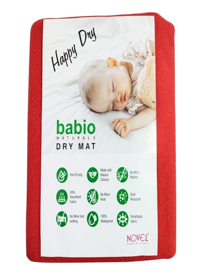 NOVEL Microfiber Baby Bed Protecting Mat (Red, Large) - Image 4