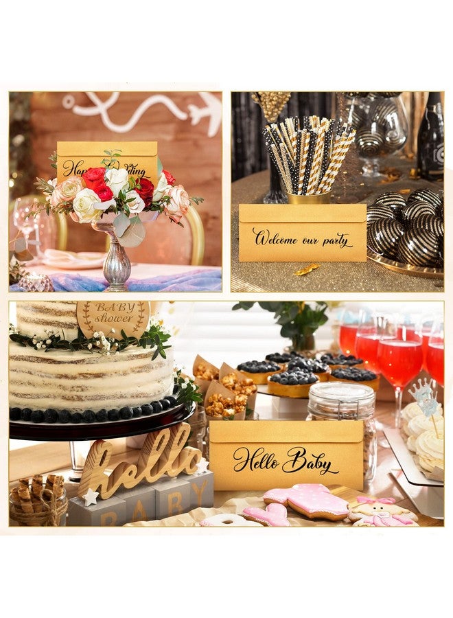 تاوباري 200 قطعة من مظاريف تاوباري الذهبية رقم 10، مظاريف أعمال عيد الميلاد، مظاريف نقود ذاتية اللصق للنقود، مظاريف قياسية للشيكات المكتبية، رسائل البريد، الفواتير، عيد الأم، الزفاف، 4 × 9 بوصة - Image 4