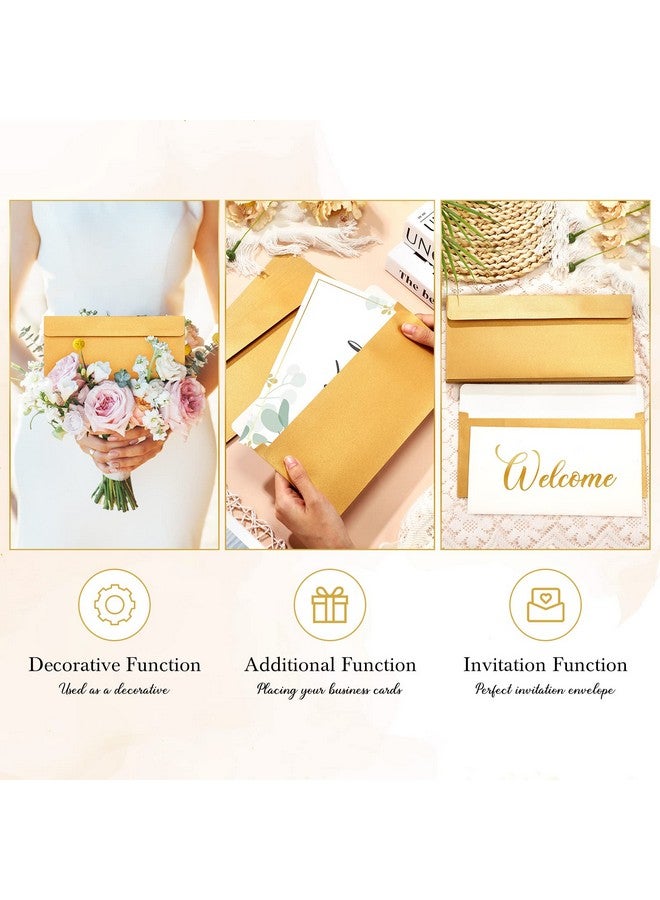 تاوباري 200 قطعة من مظاريف تاوباري الذهبية رقم 10، مظاريف أعمال عيد الميلاد، مظاريف نقود ذاتية اللصق للنقود، مظاريف قياسية للشيكات المكتبية، رسائل البريد، الفواتير، عيد الأم، الزفاف، 4 × 9 بوصة - Image 5