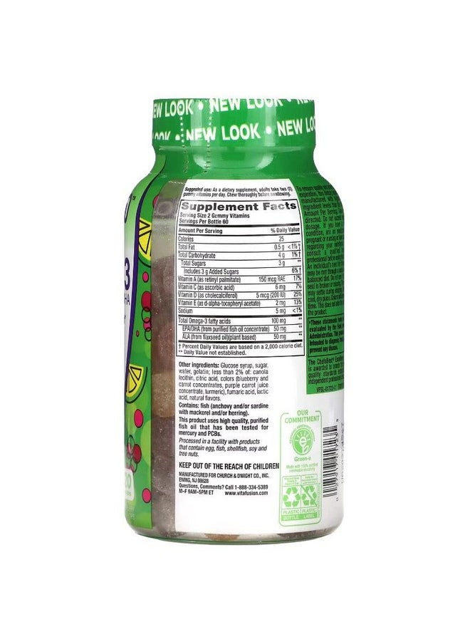 Vitafusion Omega 3 Gummies 120 Count (3 Bottles)  - Image 4