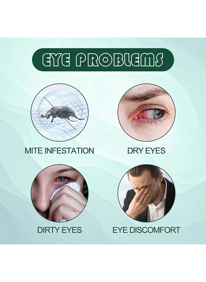 ximonth Tea Tree Terpineol Eye Care Wipes Eyelid Wipes for Itchy and Dry Eyes - Helps Cleanse and Soothe, Eyelid Cleansing Wipes, Sterile and Individually Wrapped, Safe for Sensitive Eyes - 20PCS - Image 4