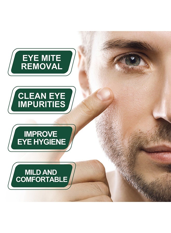 ximonth Tea Tree Terpineol Eye Care Wipes Eyelid Wipes for Itchy and Dry Eyes - Helps Cleanse and Soothe, Eyelid Cleansing Wipes, Sterile and Individually Wrapped, Safe for Sensitive Eyes - 20PCS - Image 2