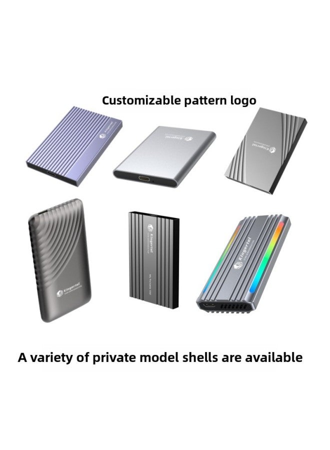 Loquat Ultra-thin Mobile Hard Disk Solid State USB3.0 External 2.5-inch Metal Computer Mobile Phone Memory High-speed Mobile Hard Disk-Capacity:256GB-Interface:type-c  - Image 4