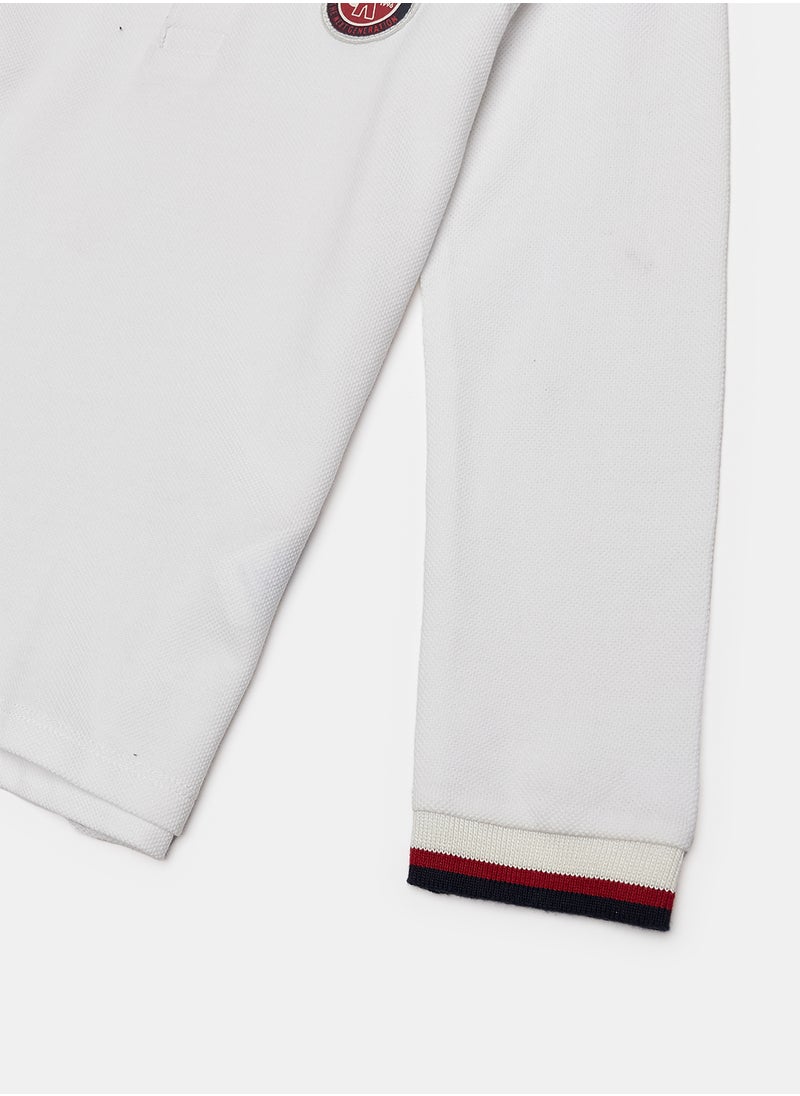 Okaidi - White Polo for Boys - Image 1
