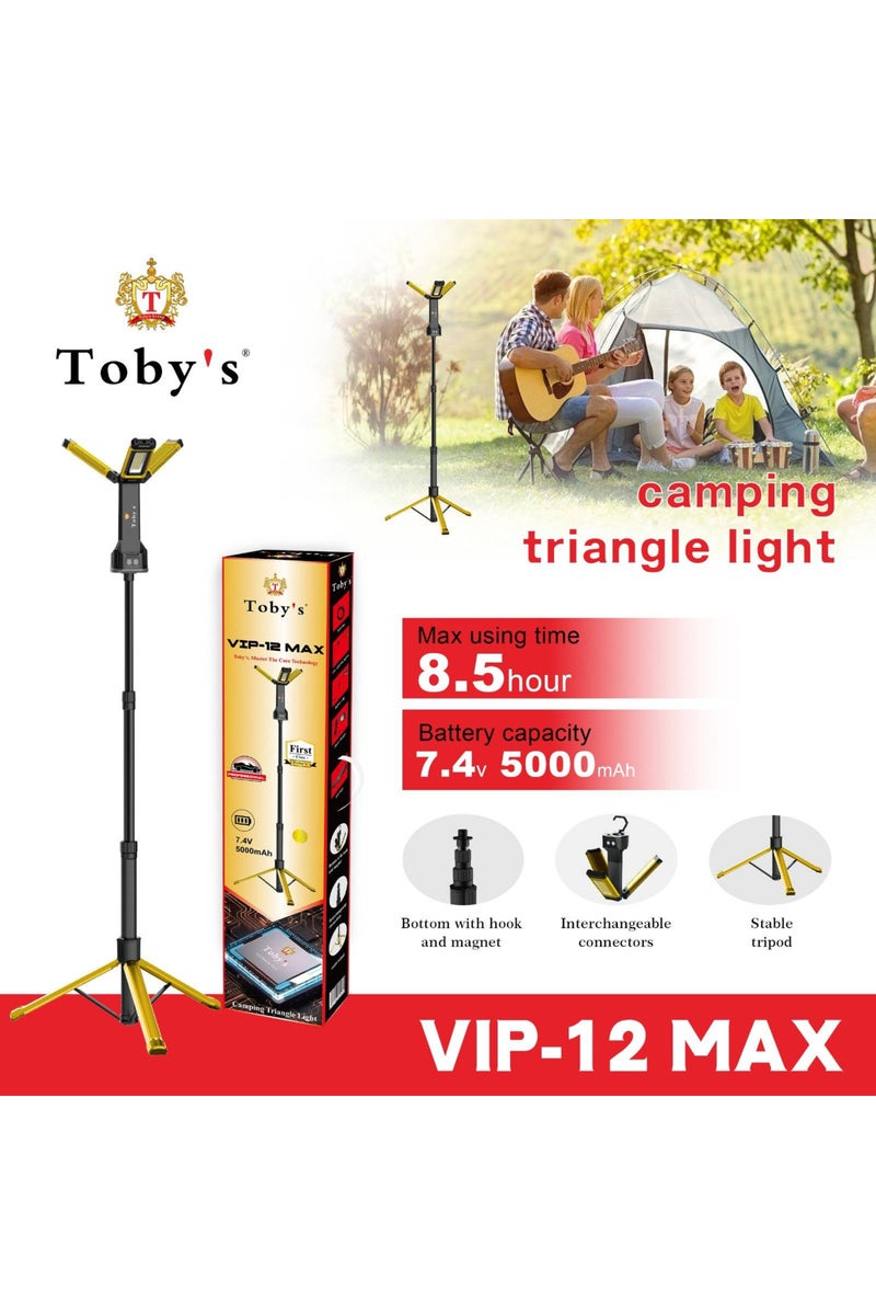 Toby's مصباح التخييم القابل لإعادة الشحن توبي VIP 12 ماكس مع مصباح يدوي - للاستخدام في الهواء الطلق والنزهات - Image 2