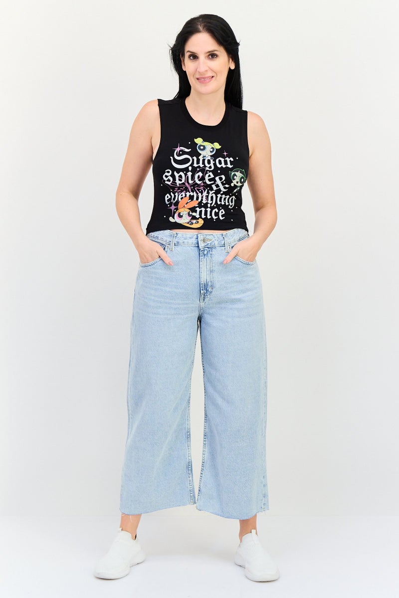 FOREVER 21 قمصان بدون أكمام بطبعة جرافيك من كارتون نتورك × فوريڤر 21 للنساء، متعددة الألوان - Image 4