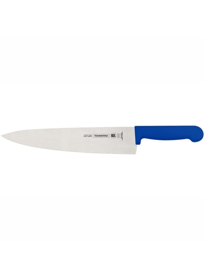 Tramontina Professional Master 10" Chef’s Knife – High-Carbon Stainless Steel Blade with Ergonomic Blue Polypropylene Handle – Ultra-Sharp, Ideal for Meat, Vegetables & Kitchen Prep