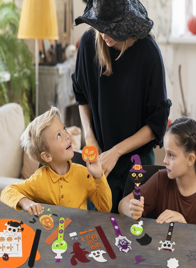ShyLizard Halloween Crafts for Kids, Halloween Bookmark DIY Craft 24Pack, Halloween Party Favor Trick or Treat, Goodie Bag Gifts Toys, Classroom Prizes for Kids Art Activities - Image 4