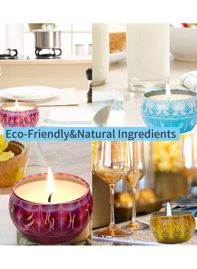 TAPIT Scented Candles Gifts Set 12 Soy Wax Jar Candles Set Candles for Home Scented with Portable Travel Tin Candles Gifts for Women Birthday Gift Mother’s Day Gift (12 pcs)  - Image 5