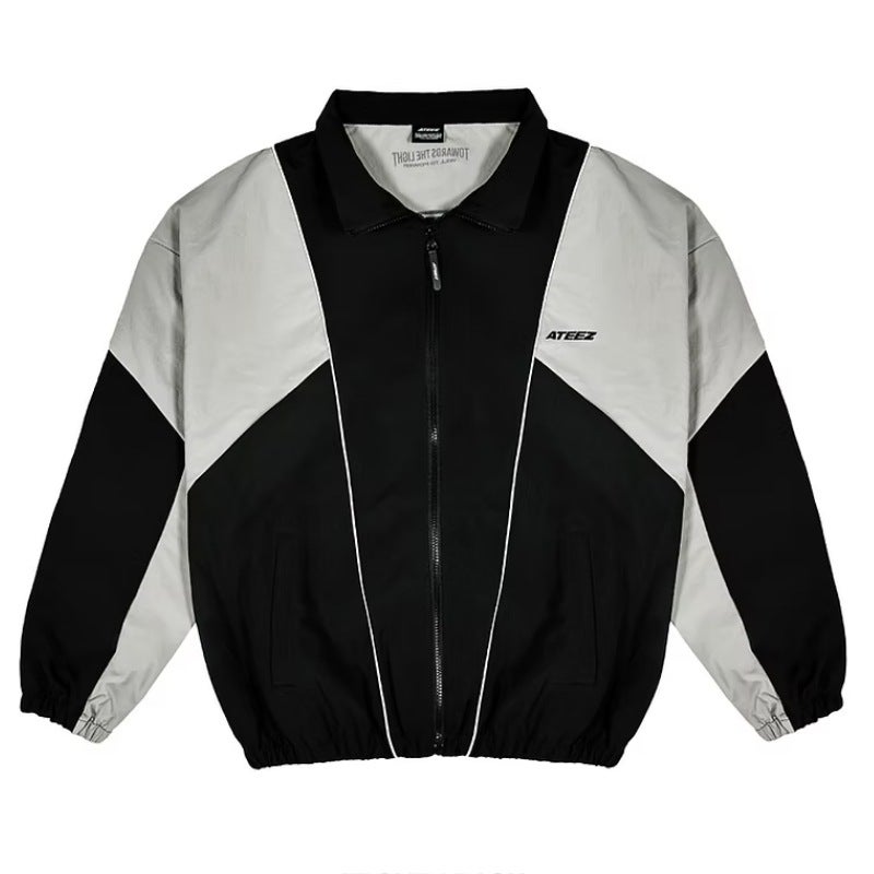 2025 ATEEZ WORLD TOUR WIND BREAKER JACKET CAP ZIPPED JACKET A jacket zipper jacket