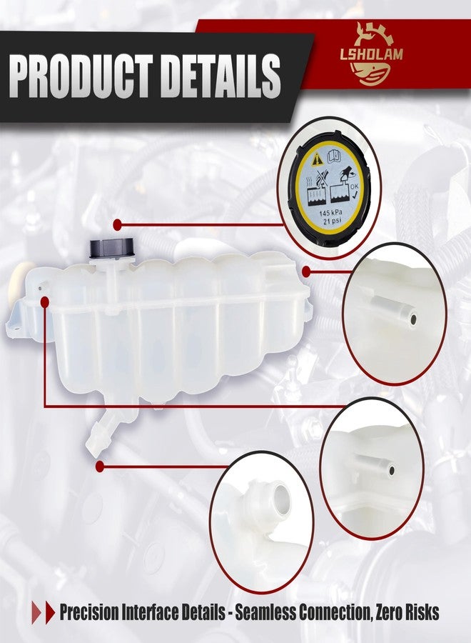 LSHDLAM 603-318 Coolant Reservoir Tank with Cap - Compatible with Ford F-150 2015-2024, Expedition 2018-2024, Lincoln Navigator 2018-2024 - Replaces FL3Z-8A080-A - Engine Coolant Overflow Recovery Tank - Image 5