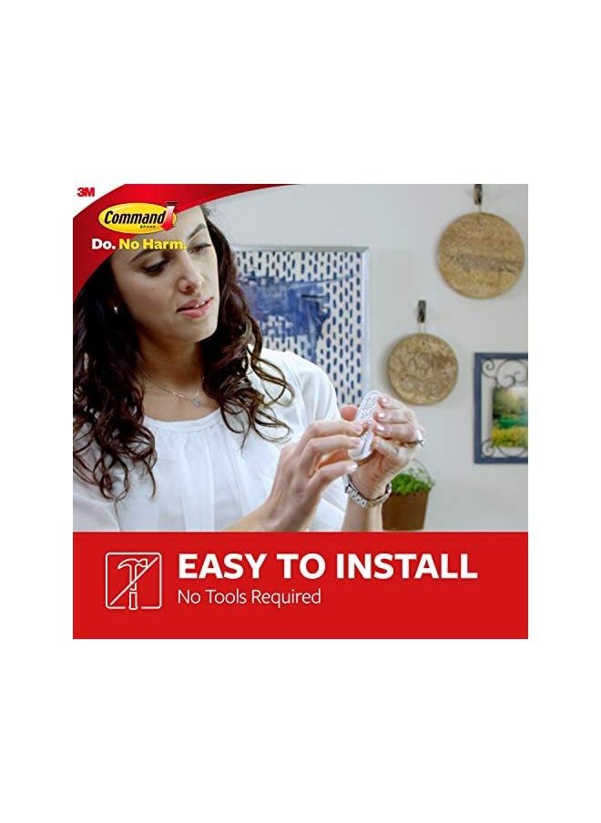 Command - Designer Medium Hooks Holds 1.3 Kg Each Hook White Color Organize Decoration No Tools Holds Strongly Damage Free Hanging 2 Hooks Plus 3 Strips/Pack - Image 1