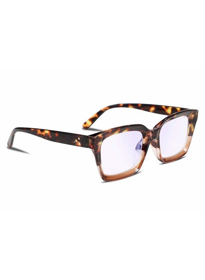 FEISEDY Retro Square Blue Light Blocking Reading Glasses Anti Glare Digital Eyestrain Reader B2479 - Image 1