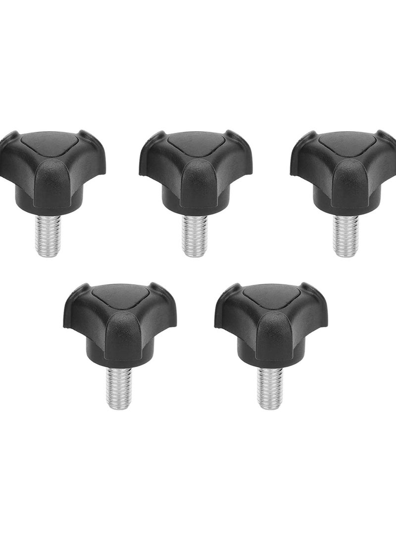 جي جوت برغي مقبض يدوي، 5 قطع M8-18mm مقبض مثلث مقابض مسار على شكل حرف T برغي شد مقبض برغي سريع الإزالة برغي تثبيت للآلات - Image 1