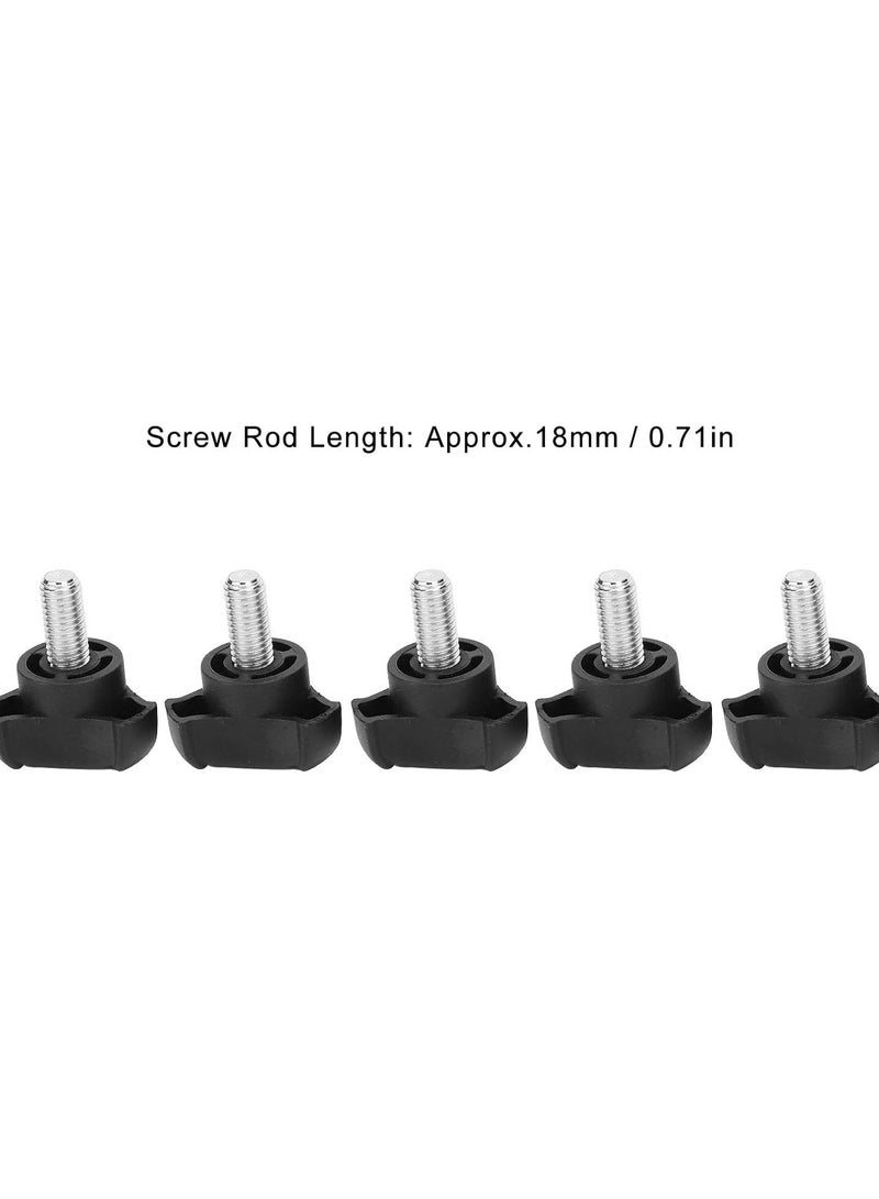 جي جوت برغي مقبض يدوي، 5 قطع M8-18mm مقبض مثلث مقابض مسار على شكل حرف T برغي شد مقبض برغي سريع الإزالة برغي تثبيت للآلات - Image 2