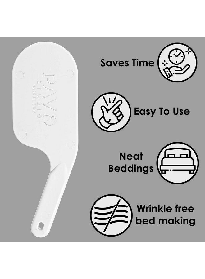 Pavo PAVO PVC Full Bed Sheet Tucking Tool - Multipurpose and Protective Tool for Bed Making - Saves Your Time - White - Image 5