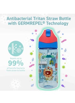 Marcus & Marcus Germrepel Tritan Straw Bottle 400ml Lolly  - Image 3