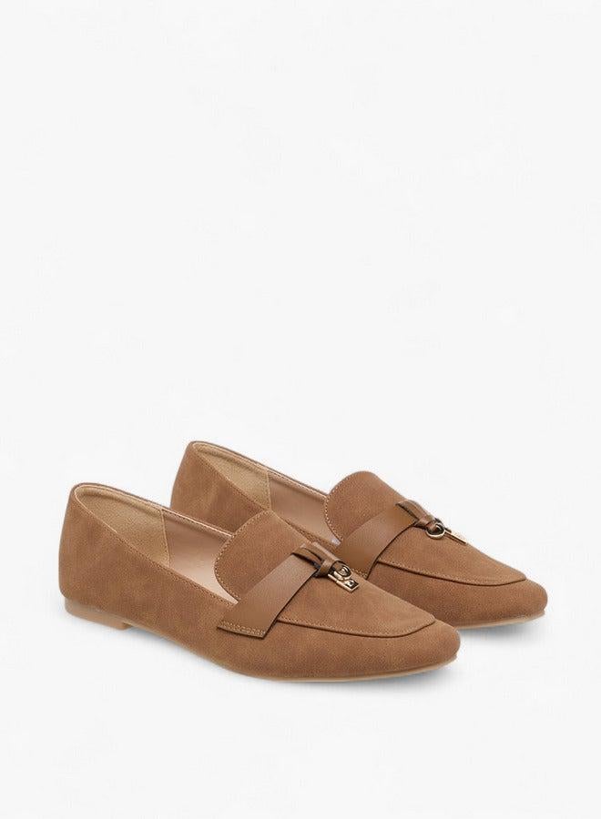 Flora Bella By Shoexpress Metal Accent Slip-On Loafers - Image 3