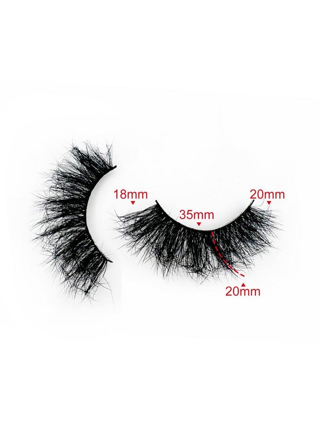 kmilro Fluffy Mink Lashes 20 Pairs Dramatic Thick 5D False Eyelashes 20Mm Wispy Fake Eyelashes Pack By Kmilro (Ld06) - Image 4