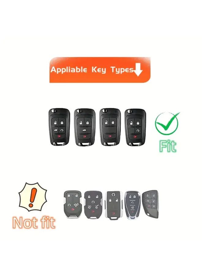 Black TPU Key Fob Cover Protector for Chevrolet Equinox Cruze Camaro Malibu Impala Sonic - Image 3