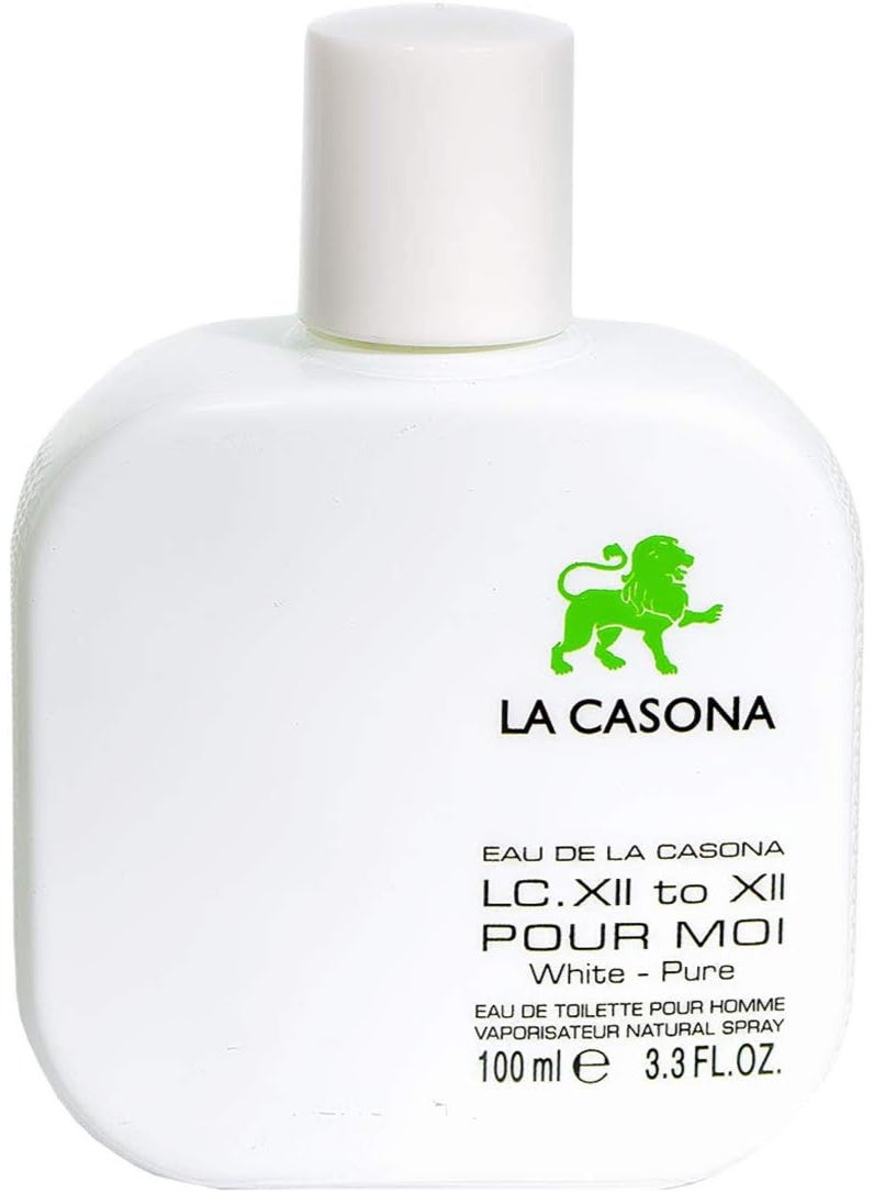 لا كاسونا عطر لا كاسونا وايت بيور هوم أو دو تواليت للرجال – 100 مل - Image 1