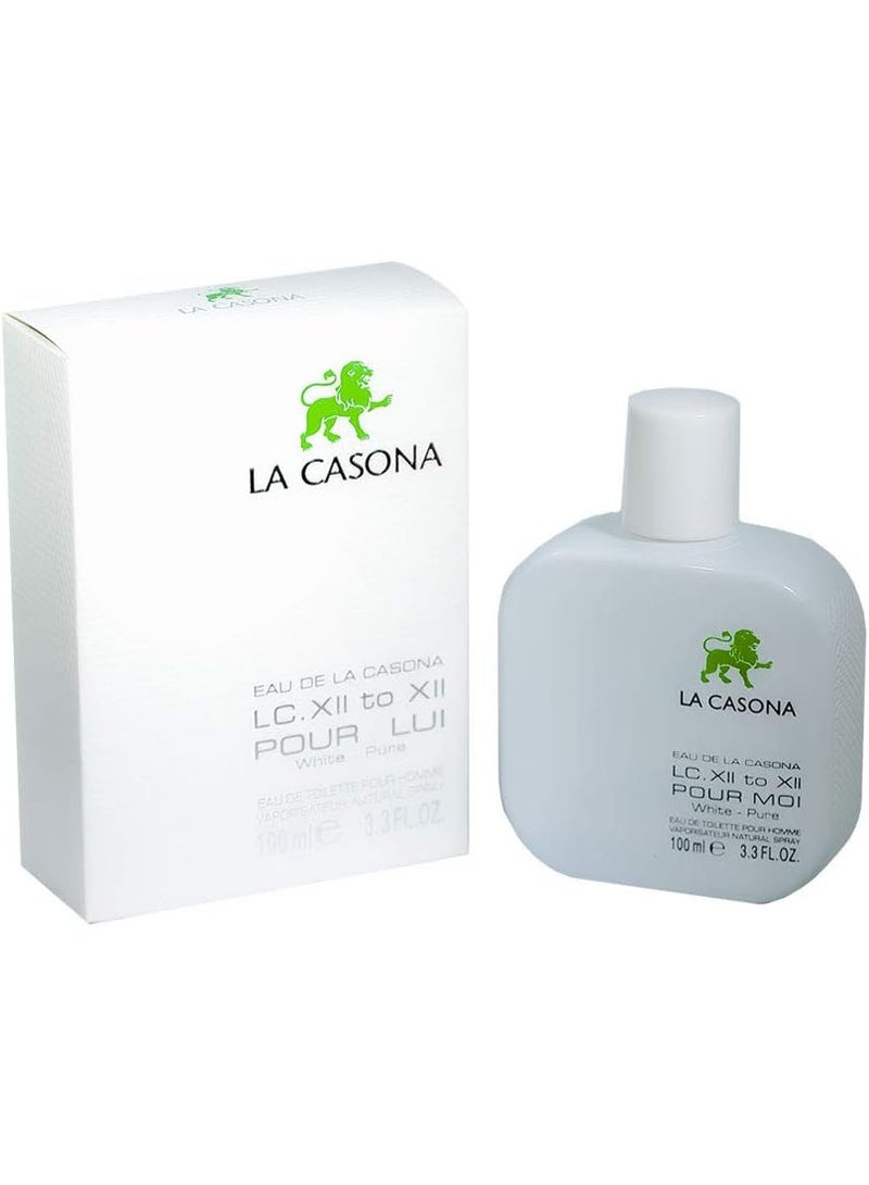 لا كاسونا عطر لا كاسونا وايت بيور هوم أو دو تواليت للرجال – 100 مل - Image 2
