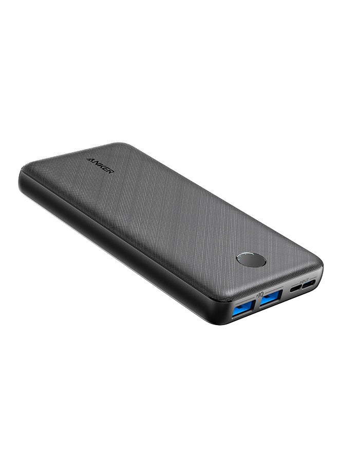 بنك طاقة بقدرة 20000 مللي أمبير في الساعة، وشاحن محمول 325 (PowerCore Essential 20K) مع تقنية PowerIQ عالية السرعة ومنفذ USB-C (الإدخال فقط) لأجهزة iPhone وSamsung Galaxy والمزيد باللون الأسود - Image 1