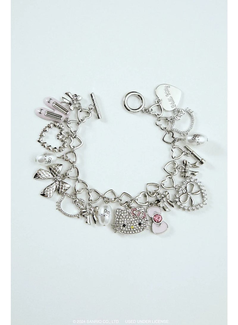 فور ايفر 21 سوار حلية هيلو كيتي من اللؤلؤ الصناعي - Image 4